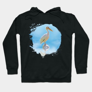 Pelican Bird Animal Wildlife Forest Nature Free Flight Hoodie